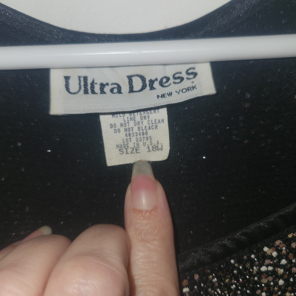 Ultra Dress Collection Black Dress
